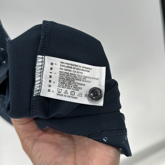 Dunning Golf blue polo performance lightweight stylish business casual size L - Picture 7 of 9